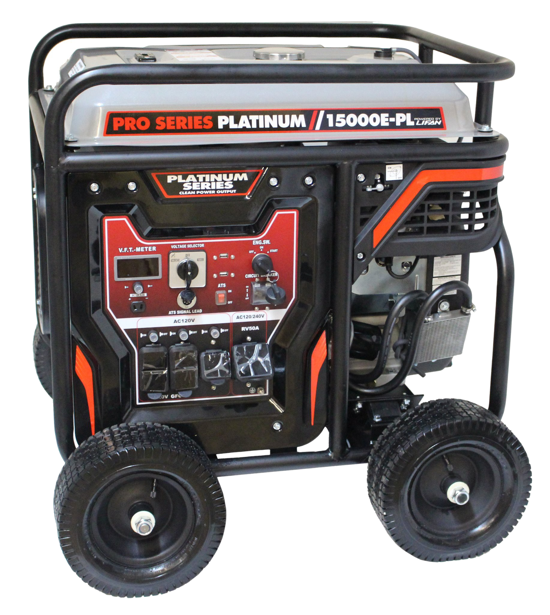 Lifan LF15000-EPL 14000W/15000W Gas Low THD Electric Start Generator New