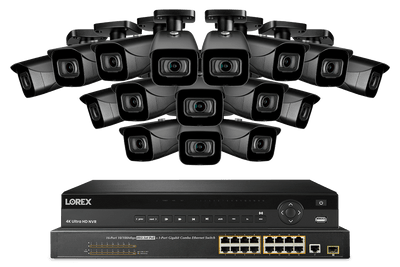 Lorex NC4K8-3216BB 32-Channel NVR System with Sixteen 4K (8MP) IP Cameras Security Surveillance System New