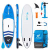 Freein 10' Inflatable Ocean SUP Stand Up Paddle Board Package Dual Action Pump Camera Mount Blue New