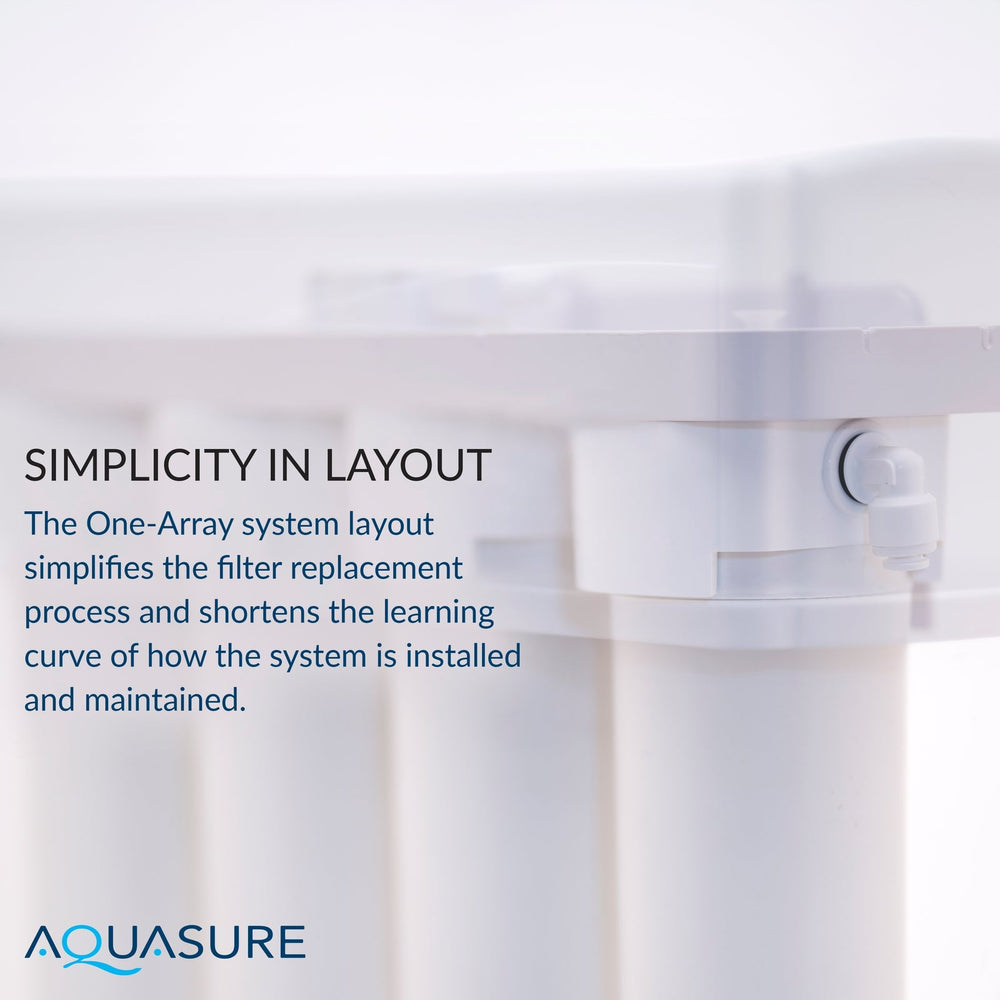 Aquasure AS-PR100E Premier Elite 100 GPD Reverse Osmosis Water Filtration System With Electric Boosting Pump New