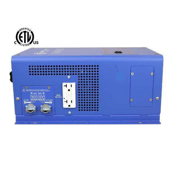 Aims Power PICOGLF15W12V120V 1500 Watt Pure Sine Inverter Charger - ETL Listed to UL 458 New