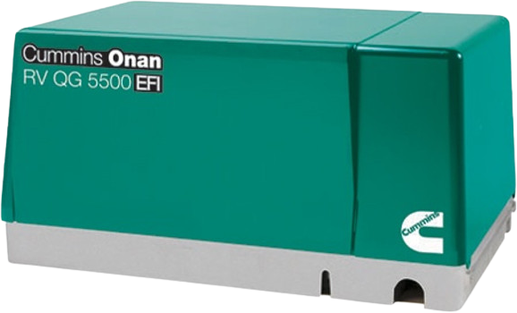 Cummins Onan QG 5500 5.5kW EFI RV Generator 5.5HGJAA-600 RV Gas Single Phase 120 Volt Air Cooled 30A/20A Breaker New