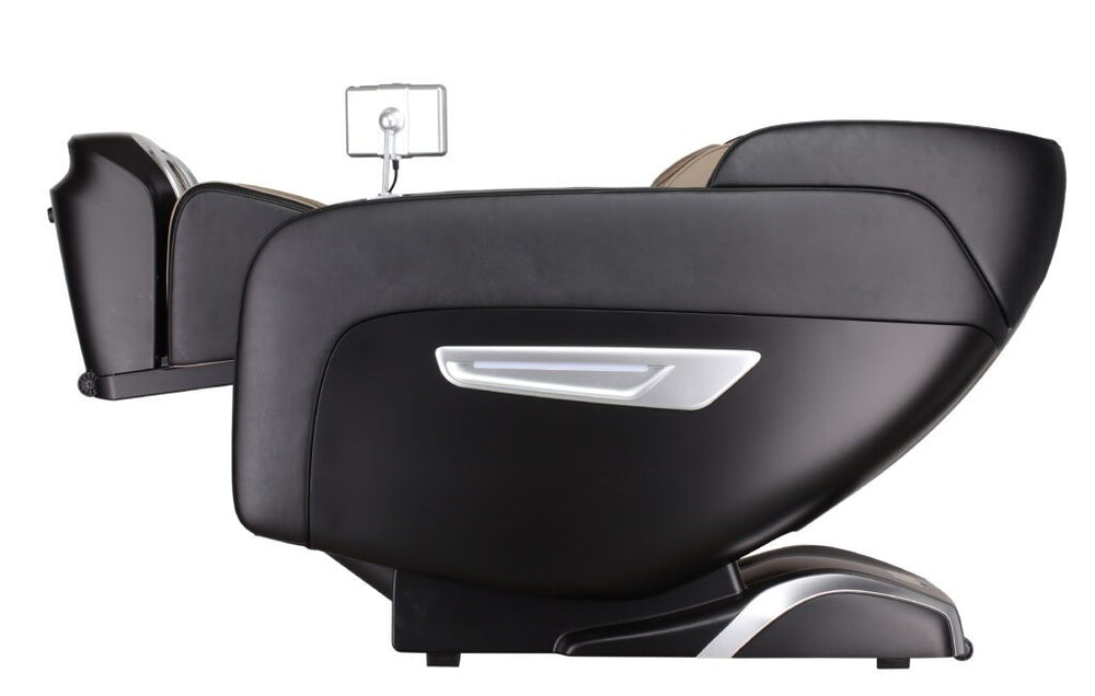 Lifesmart 2-Toned 4D Ultimate Massage Chair with Bluetooth Speakers Black and Tan New