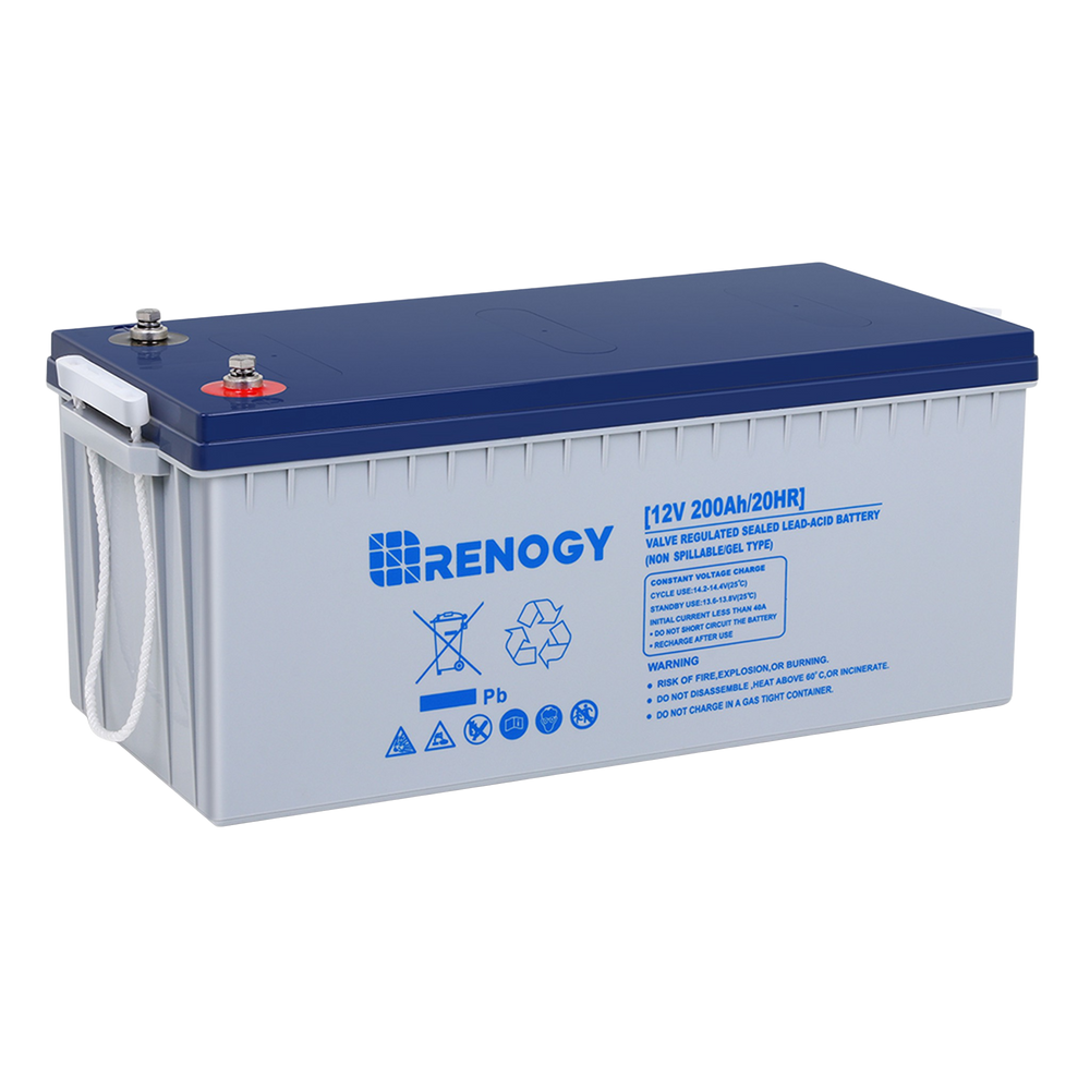 Renogy RBT200GEL12-US Deep Cycle Hybrid GEL Battery 12 Volt 200Ah New