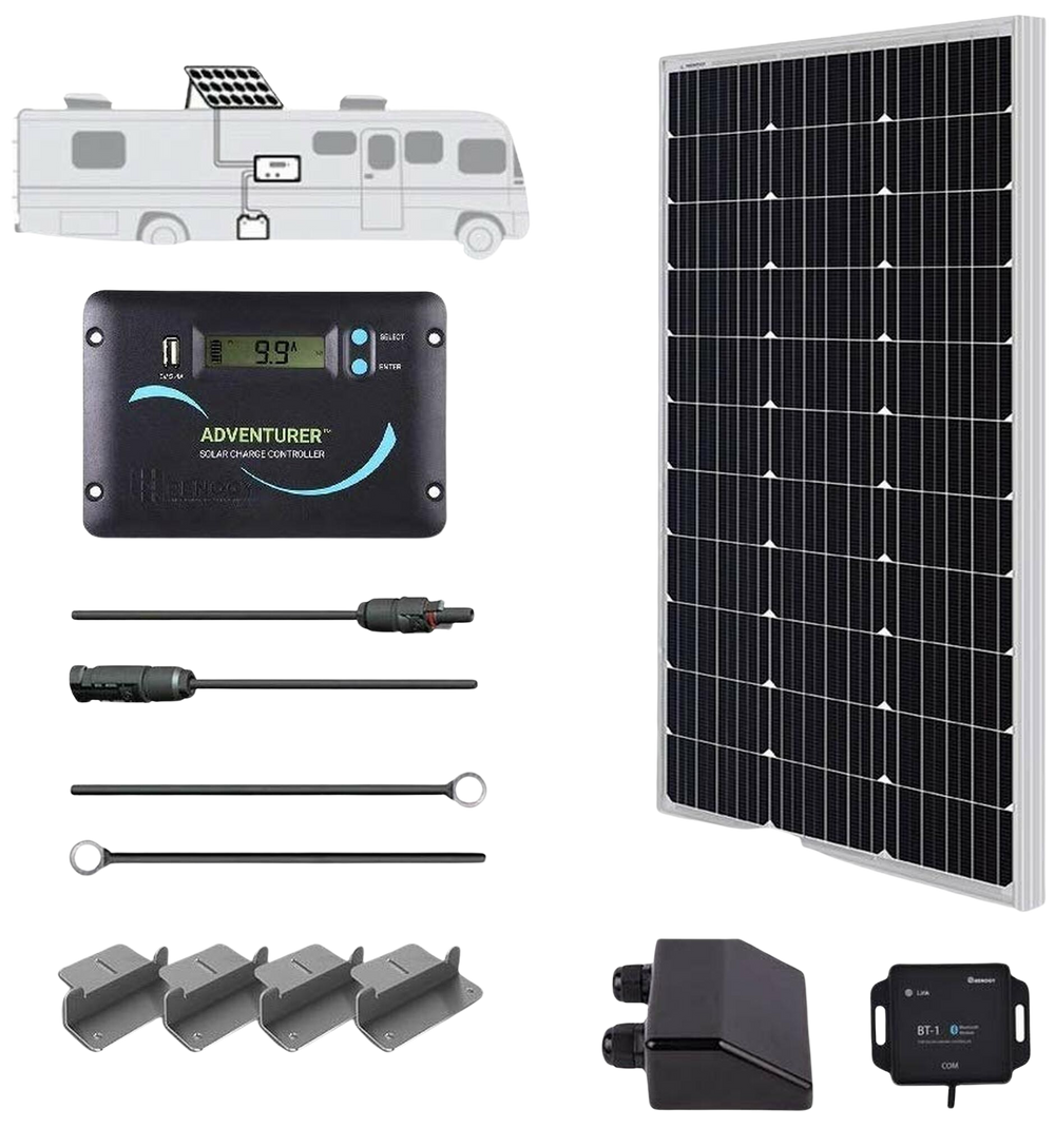 Renogy RNG-KIT-RV100D-ADV30-US 100 Watt 12 Volt Solar RV Kit New