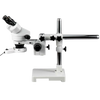 Amscope SM-3B-FRL 7X - 45X Stereo Zoom Boom Microscope Plus Ring Light New