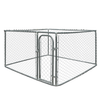 Aleko DOGKENNEL7X7X6-AP 7.5 x 7.5 x 6 Feet DIY Chain Link Dog Kennel New