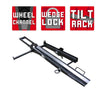 DK2 TMC201 400 lb. Capacity Hitch Mounted Motorcycle Carrier with Adjustable Front Wheel Channel New