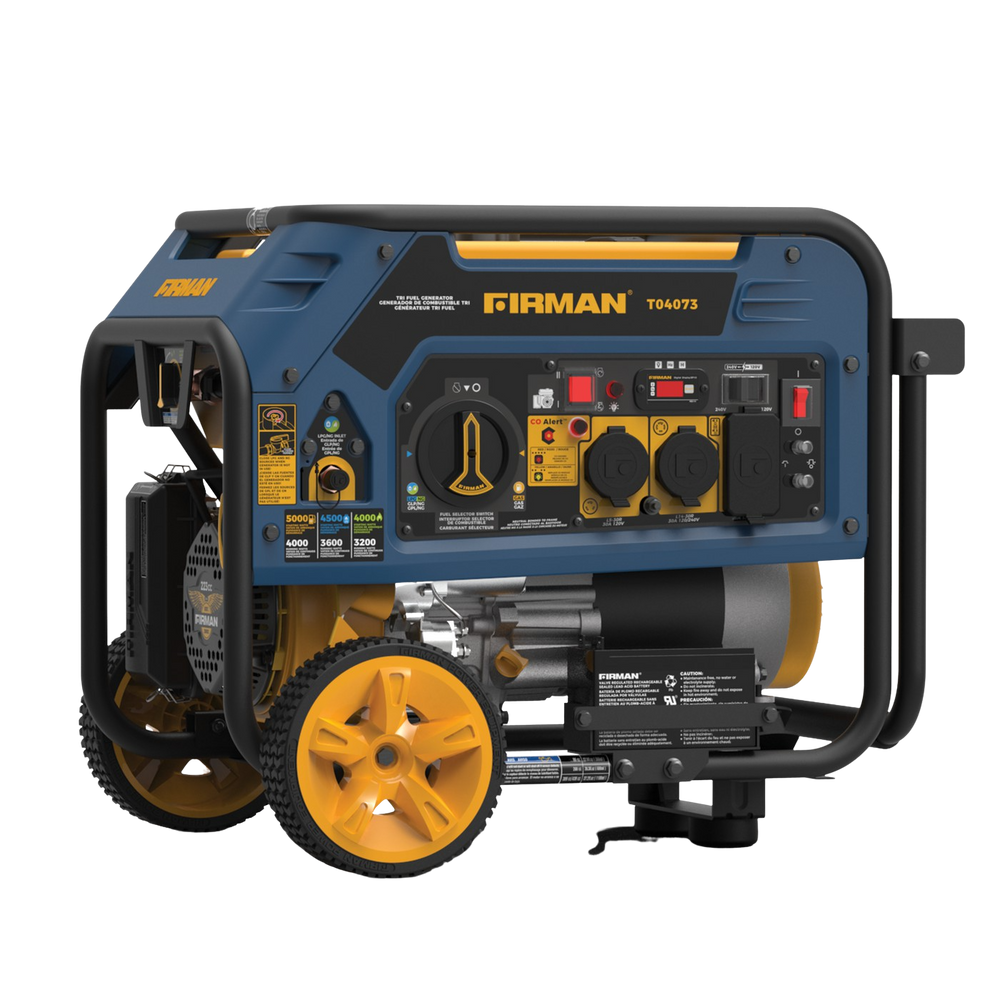 Firman T04073 4000W/5000W Electric Start Tri-Fuel Gas Propane Natural Gas Generator New