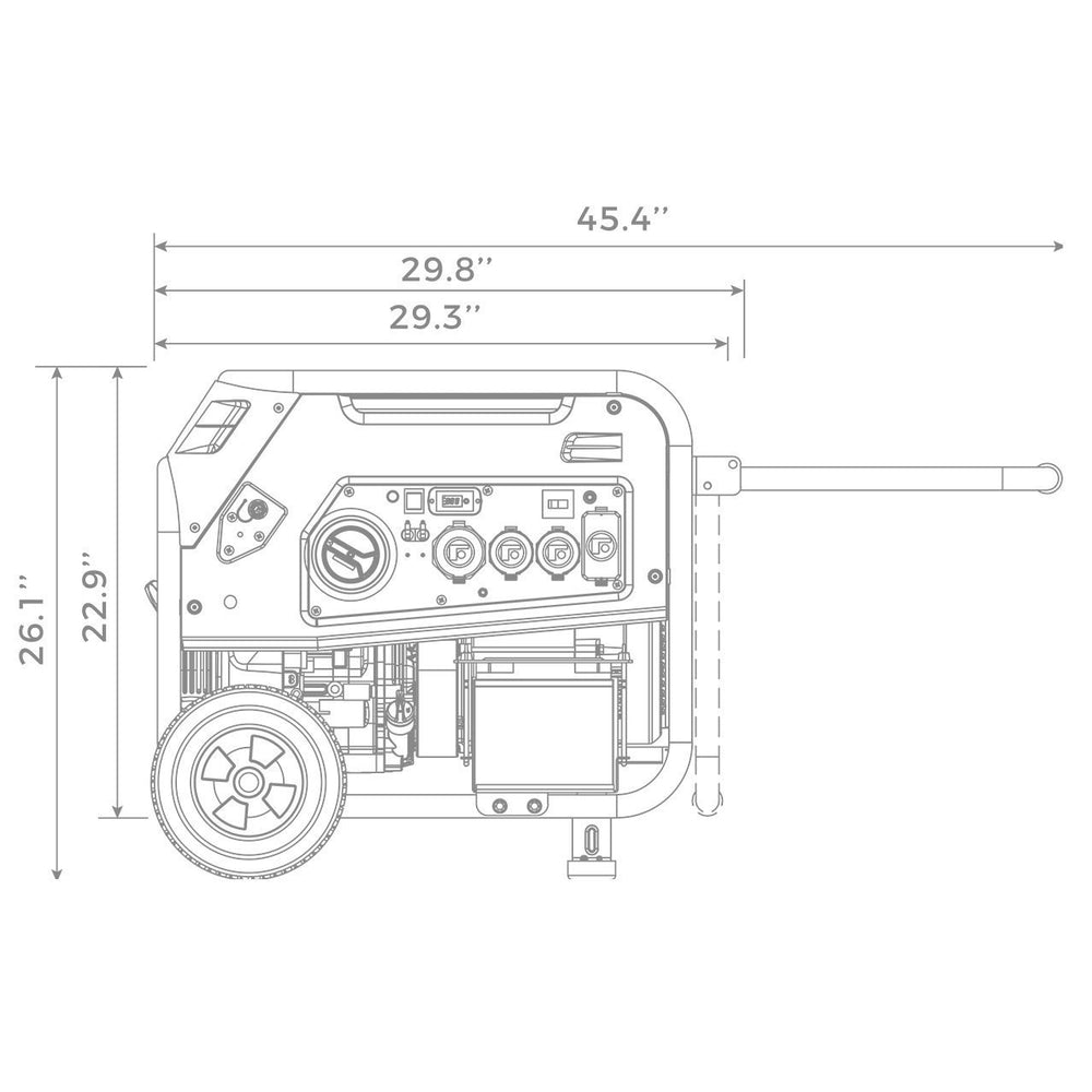 Firman T07571F 7500W/9400W Electric Start 50A Tri-Fuel Gas Propane Natural Gas Generator Manufacturer RFB