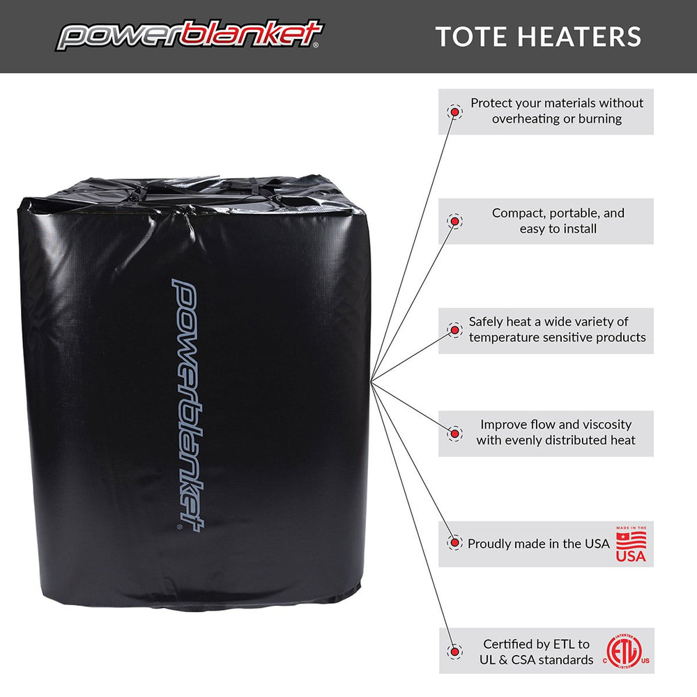 Powerblanket TH330 120 Volt 330 Gallon Adjustable Thermostatic Controller Tote Heater New