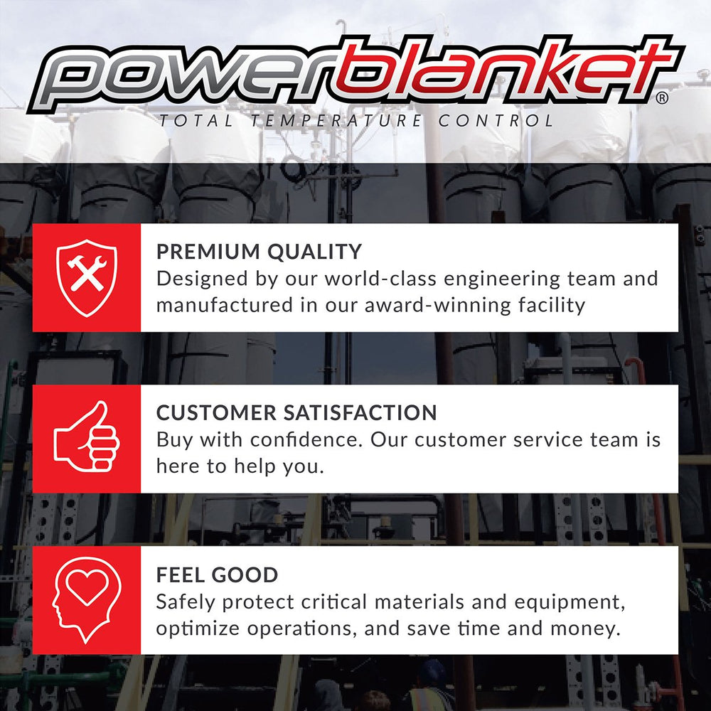 Powerblanket TH330 120 Volt 330 Gallon Adjustable Thermostatic Controller Tote Heater New
