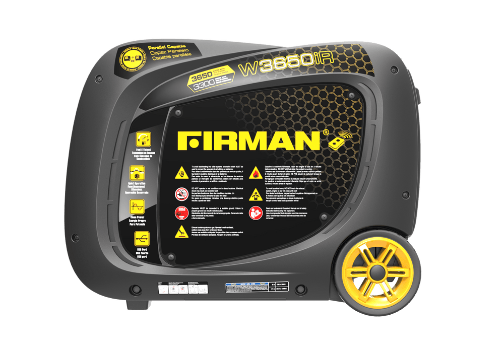 Firman W03383F 3300W/3600W Gas Remote Start Inverter Generator Manufacturer RFB