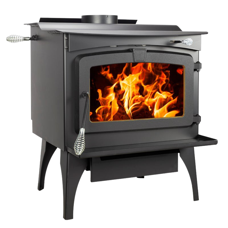 Pleasant Hearth WSL-2200-B 2,200 Sq. Ft. 70,000 BTU EPA Certified Wood Burning Stove with Blower Black New