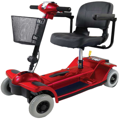 Zip'r 4 XTRA Traveler Long Range Mobility Scooter Red New