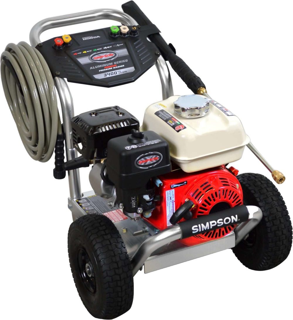 Simpson ALH3425 Aluminum 3600 PSI 2.5 GPM Honda GX200 Gas Pressure Washer New