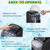 Antarctic Star Z12C Self Cleaning Portable Countertop Ice Maker Machine Black New