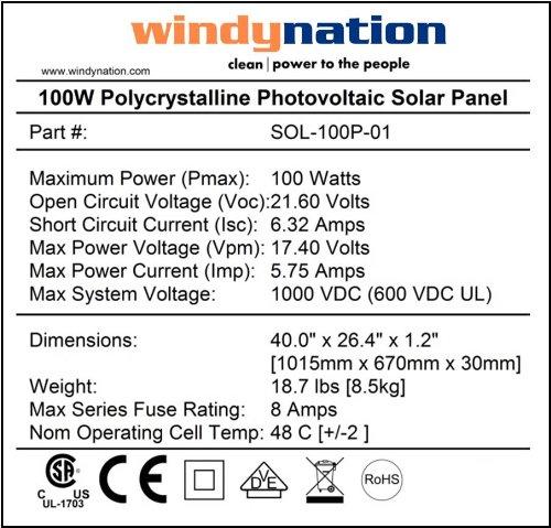 WindyNation SOK-400WP-P30L 400 Watt Solar Panel Kit With LCD Charge Controller New