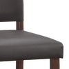 Leick Home 10086CP/EB Counter Stool with Ebony Faux Leather Seat Set of 2 New