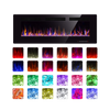 RW Flame 860C 750W-1500W 60 Inch Recessed and Wall Mounted Electric Fireplace With Remote Control Black New