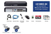 Lorex LN10802-84W 4 Camera 8 Channel NVR 2K IP Indoor/Outdoor Surveillance Security System New