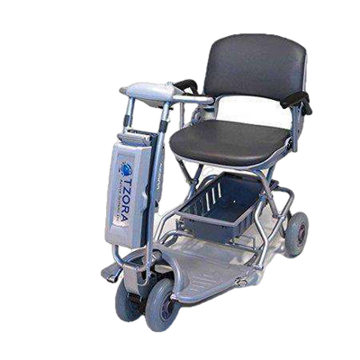 Tzora Classic Portable Lightweight Folding Mobility Scooter Grey New