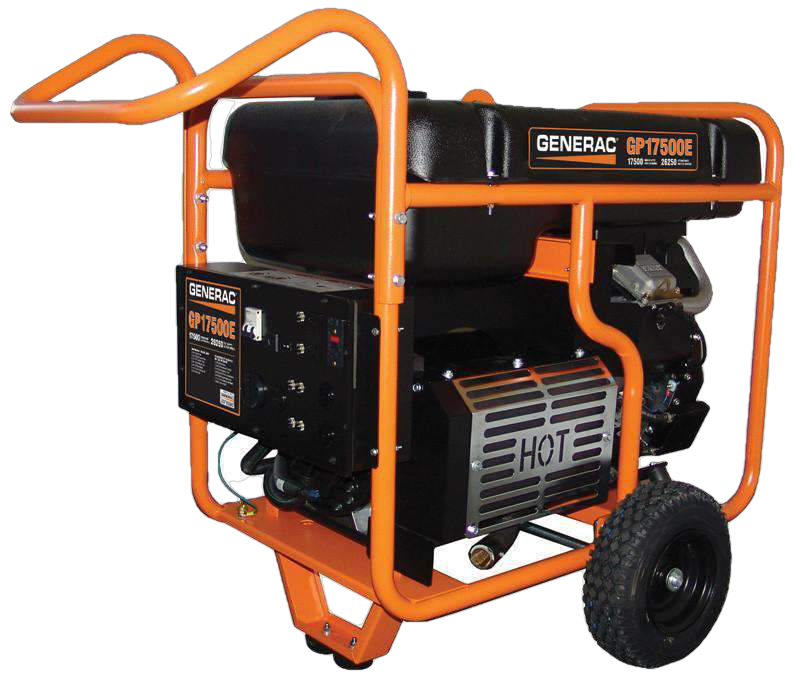 Generac GP17500E 17500W/26250W Gas Generator Electric Start Scratch and Dent