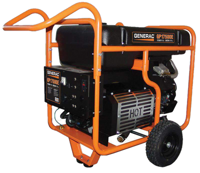 Generac GP17500E 17500W/26250W Gas Generator Electric Start Scratch and Dent