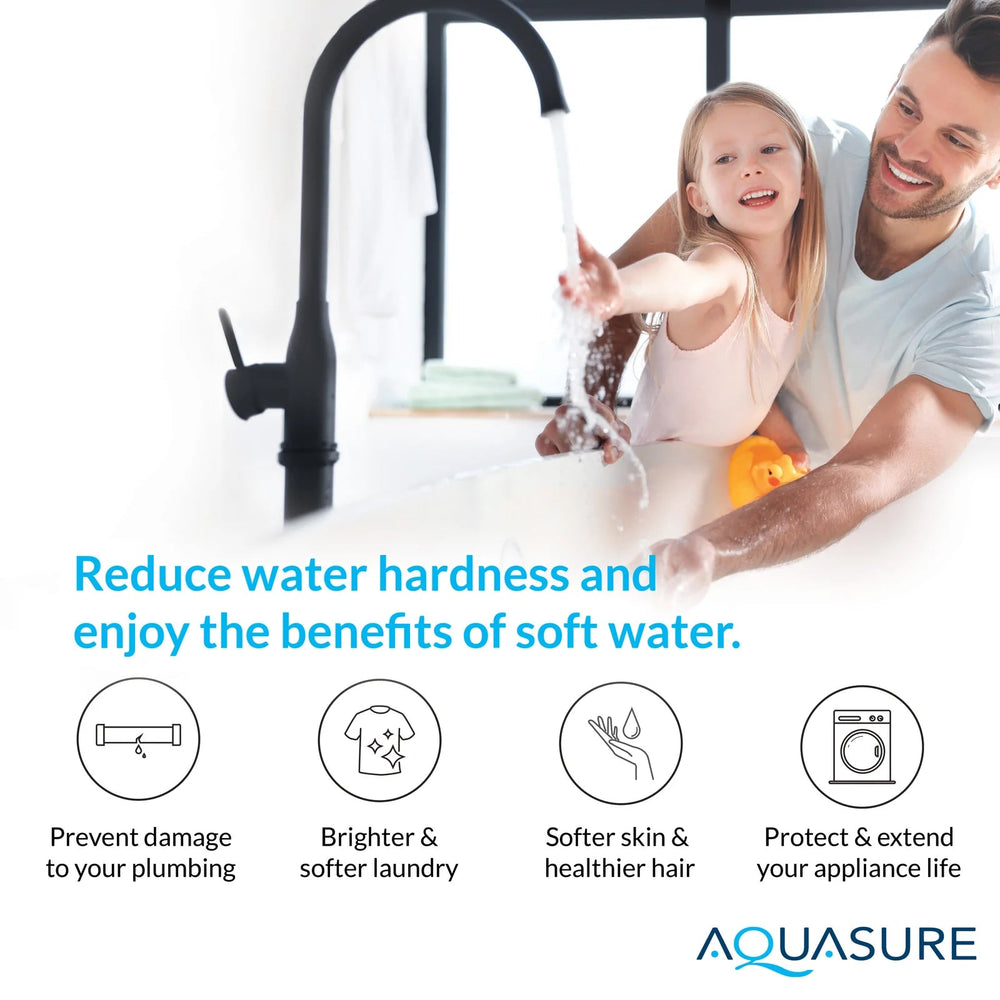 Aquasure AS-PR75HS48D 48,000 Grain Whole House Water Softener and Reverse Osmosis Drinking Water Filter Bundle New