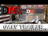 DK2 MMT5X7G 1639 lb. Capacity 4.5 ft. x 7.5 ft. Extendable 12 ft Bed Trailer Kit Galvanized New