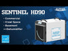 AlorAir HD90 Sentinel Basement/Crawlspace Dehumidifier 90 Pints HGV Defrosting and Remote Monitoring New