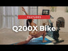 OVICX OS-EBIKE-Q200-X Stationary Exercise Bike With Immersive HD Touchscreen Display New