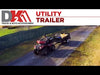 DK2 MMT5X7G-DUG 1639 lb. Capacity 4.5 ft. x 7.5 ft. Drive-Up Gate Single Axle Trailer Kit Galvanized New