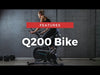 OVICX OS-EBIKE-Q201-X Stationary Exercise Bike with WIFI/Bluetooth Connectivity and Rotating Display New