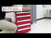 Whynter TBR-185SR 1.8 cu. ft. Tool Box Refrigerator 2 Drawers and Lock in Red New