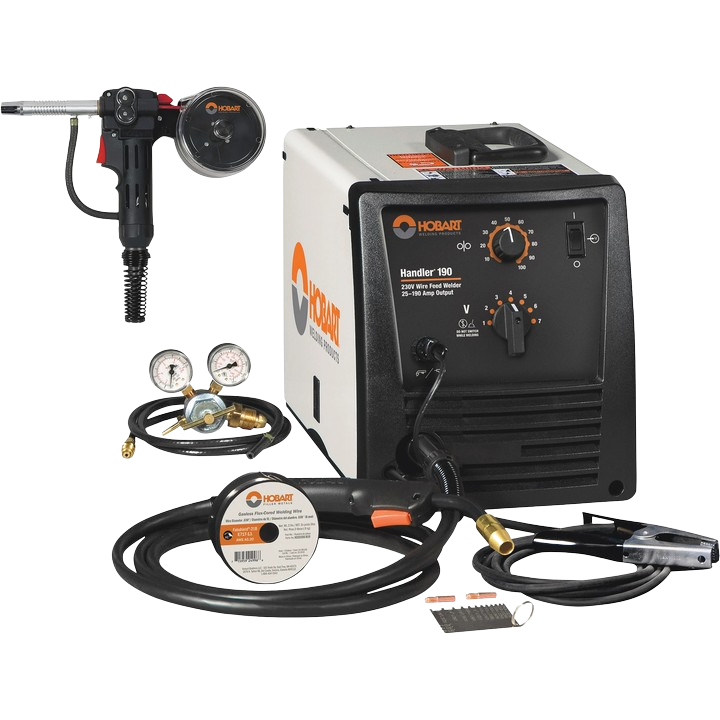 Hobart 500554001 Handler 190 Flux-Cored 230V AC with SpoolRunner 100 MIG Welder New