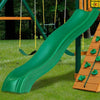 Gorilla Playsets 01-0005-AP-2 Mountaineer Amber Posts Swing Set and Residential Wood Playset with Sunbrella Canvas Forest Green Canopy New