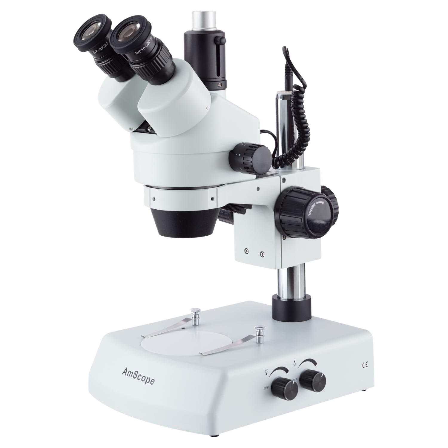 Amscope SM-2TZZ-LED 3.5X - 180X LED Trinocular Zoom Stereo Microscope New