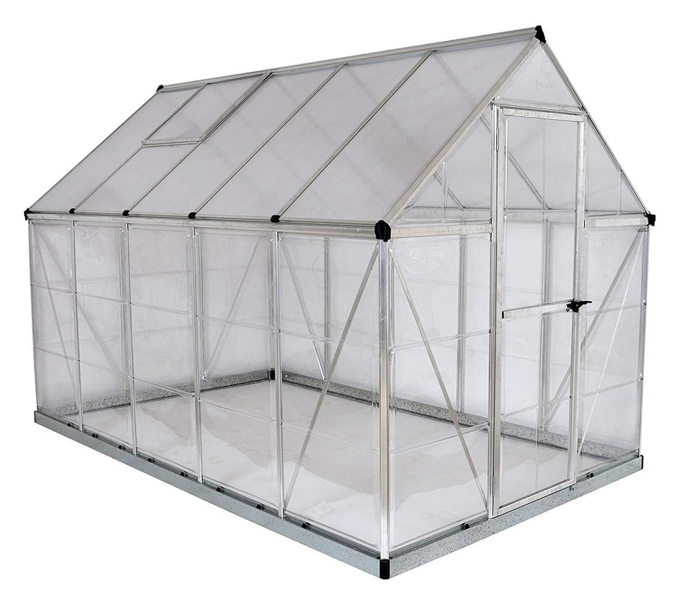 Palram HG5510 Hybrid 6 ft. W x 10 ft. D Greenhouse Grey New