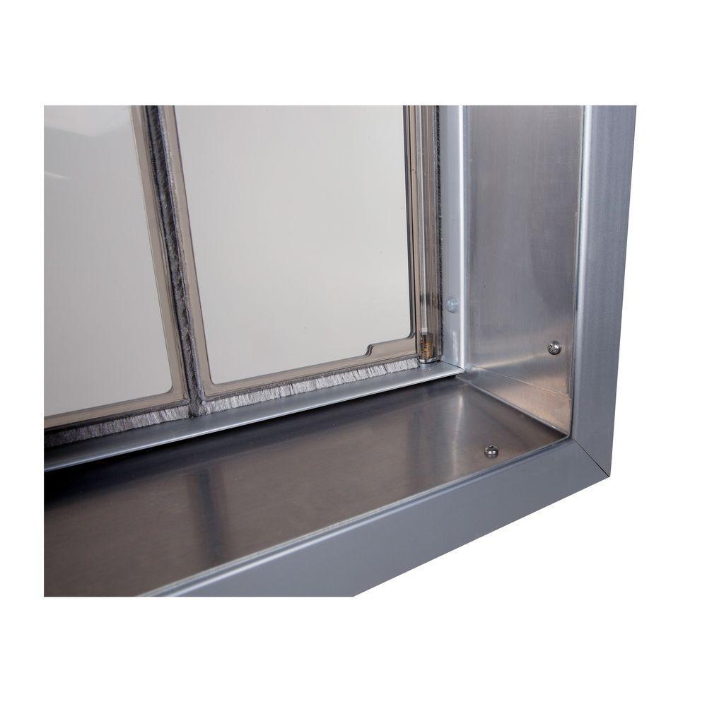 PlexiDor PD WALL MD WH Medium Energy Efficient Weatherproof Pet Door With Key Security Lock White New