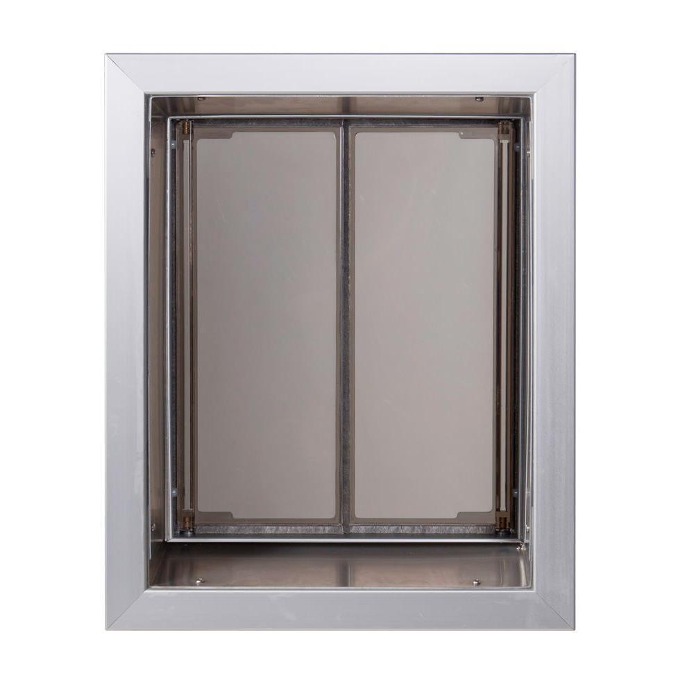 PlexiDor PD WALL MD WH Medium Energy Efficient Weatherproof Pet Door With Key Security Lock White New