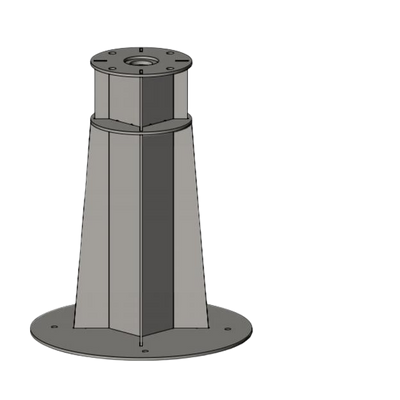 Aqua Creek F-MTYPD 8 in. Pedestal for 10 in. Thick and Paver Decks - 8 in. Inserts New