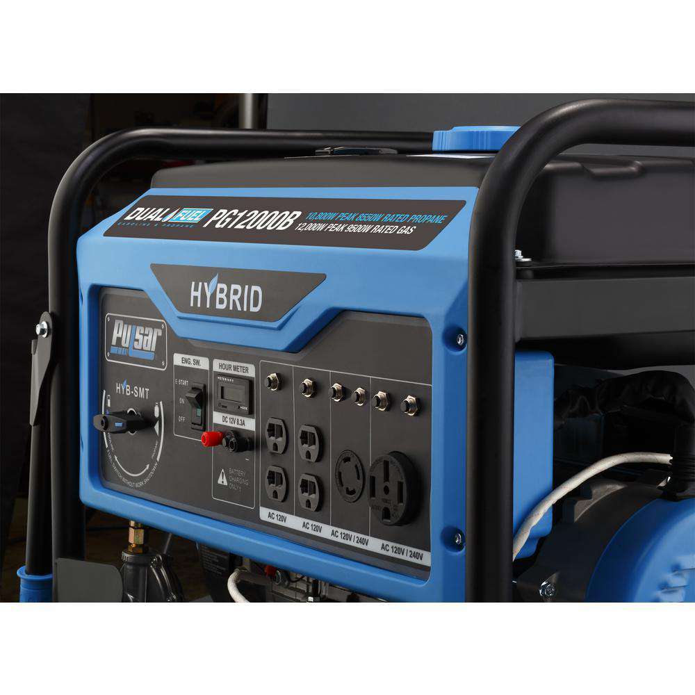 Pulsar Products PG12000B 12000W/9500W Dual Fuel Electric Start Portable Generator New