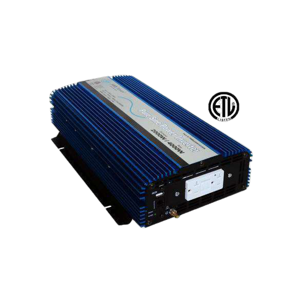 Aims Power PWRI200012120S 2000 Watt Pure Sine Inverter w/ USB & Remote Port New