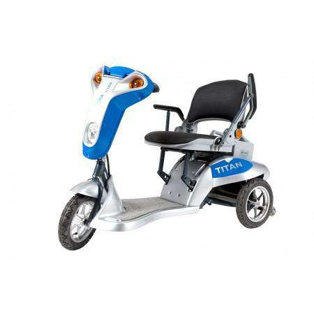 Tzora Titan 3 Wheel Heavy Duty Folding Mobility Scooter Blue New