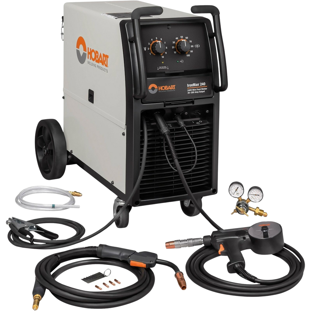 Hobart 500574001 Ironman 240 MIG Welder with SpoolRunner 200 Spool Gun New