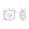 ReelWorks L715153A 300 PSI 3/8" x 50' 1/4" NPT Connections Mountable Retractable Air Hose New