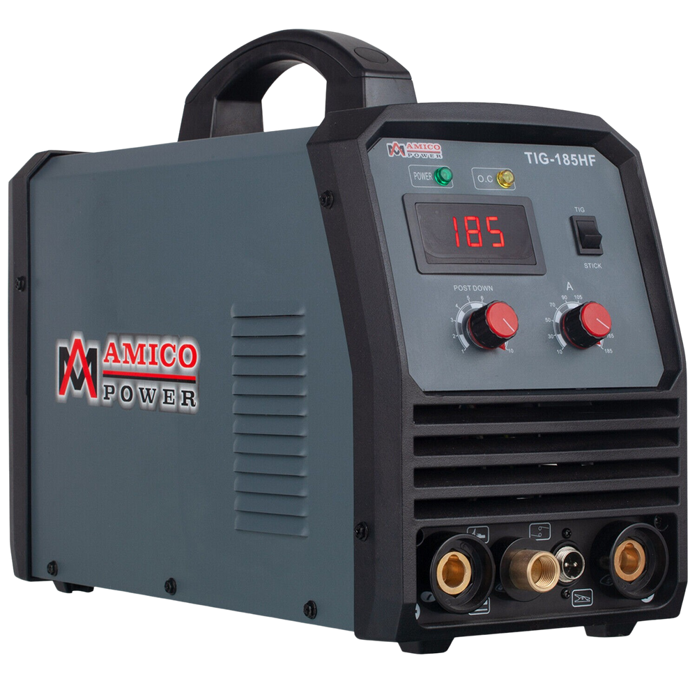 Amico Electric TIG-185HF 100-250V Wide Voltage 185 Amp HF-TIG Stick Arc DC Inverter Welder New