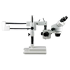 Amscope SM-4BX-FRL 3.5X - 45X Binocular Stereo Boom Microscope Plus Ring Light New