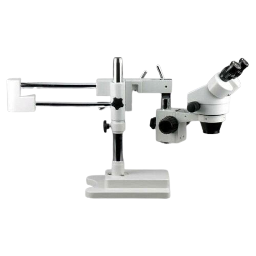 Amscope SM-4BX-FRL 3.5X - 45X Binocular Stereo Boom Microscope Plus Ring Light New